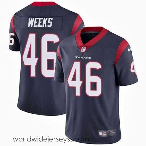 Exceptionally fashioned Nike Texans #46 Jon Weeks Navy Blue Team Color Mens Stitched NFL Vapor Untouchable Limited Jersey