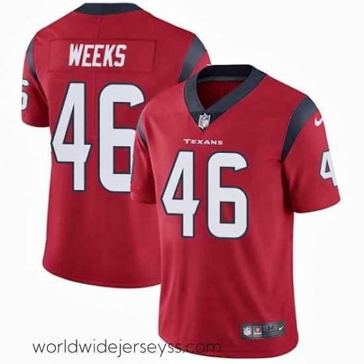 Finely crafted Nike Texans #46 Jon Weeks Red Alternate Mens Stitched NFL Vapor Untouchable Limited Jersey