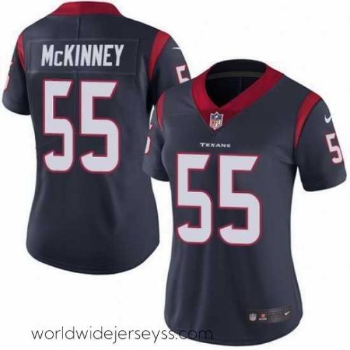 Exceptionally fashioned Nike Texans 55 Benardrick McKinney Navy Blue Team Color Womens Stitched NFL Vapor Untouchable Limited Jersey