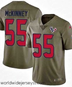 Superbly made Nike Texans #55 Benardrick McKinney Olive Mens Stitched NFL Limited 2017 Salute To Service Jersey
