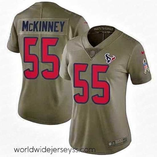 Exceptionally fashioned Nike Texans 55 Benardrick McKinney Olive Womens Stitched NFL Limited 2017 Salute to Service Jersey