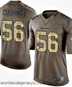 Exquisitely designed Nike Texans #56 Brian Cushing Green Stitched NFL Limited Salute to Service Jersey