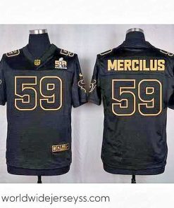 Marvelously styled Nike Texans #59 Whitney Mercilus Black Mens Stitched NFL Elite Pro Line Gold Collection Jersey