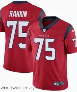 Marvelously styled Nike Texans #75 Martinas Rankin Red Alternate Mens Stitched NFL Vapor Untouchable Limited Jersey