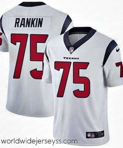 Marvelously styled Nike Texans #75 Martinas Rankin White Mens Stitched NFL Vapor Untouchable Limited Jersey