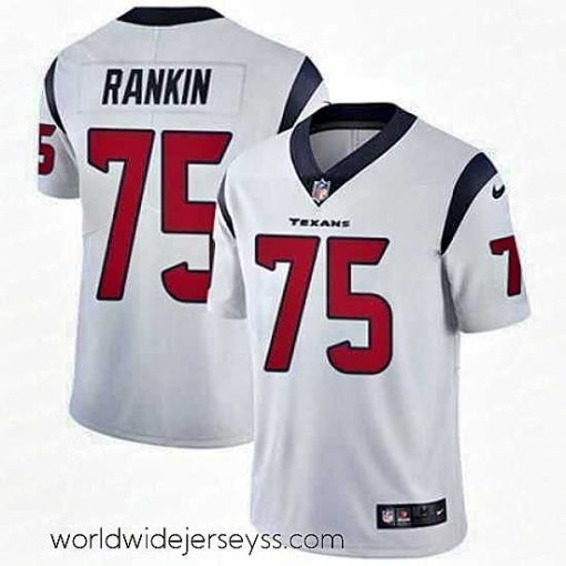 Marvelously styled Nike Texans #75 Martinas Rankin White Mens Stitched NFL Vapor Untouchable Limited Jersey