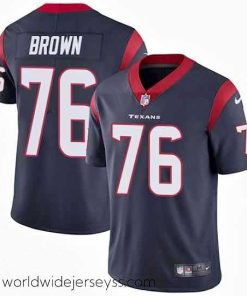 Superbly made Nike Texans #76 Duane Brown Navy Blue Team Color Mens Stitched NFL Vapor Untouchable Limited Jersey