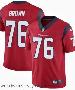 Marvelously styled Nike Texans #76 Duane Brown Red Alternate Mens Stitched NFL Vapor Untouchable Limited Jersey