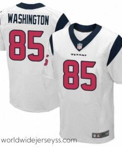 Superbly made Nike Texans #85 Nate Washington White Mens Stitched NFL Elite Jersey