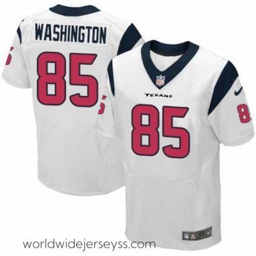 Superbly made Nike Texans #85 Nate Washington White Mens Stitched NFL Elite Jersey