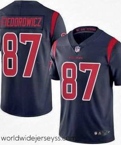 Exquisitely designed Nike Texans #87 C J Fiedorowicz Navy Blue Mens Stitched NFL Limited Rush Jersey