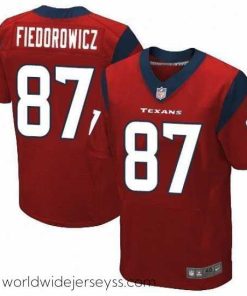 Exceptionally fashioned Nike Texans #87 C J  Fiedorowicz Red Alternate Mens Stitched NFL Elite Jersey