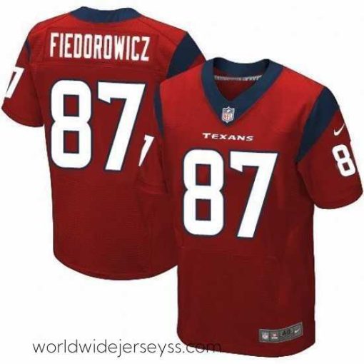 Exceptionally fashioned Nike Texans #87 C J  Fiedorowicz Red Alternate Mens Stitched NFL Elite Jersey