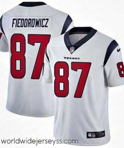 Exquisitely designed Nike Texans #87 C J  Fiedorowicz White Mens Stitched NFL Vapor Untouchable Limited Jersey
