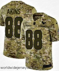 Exceptionally fashioned Nike Texans #88 Jordan Akins Camo Mens Stitched NFL Limited 2018 Salute To Service Jersey