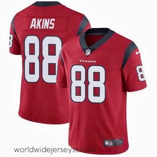 Finely crafted Nike Texans #88 Jordan Akins Red Alternate Mens Stitched NFL Vapor Untouchable Limited Jersey