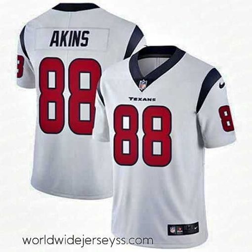 Superbly made Nike Texans #88 Jordan Akins White Mens Stitched NFL Vapor Untouchable Limited Jersey
