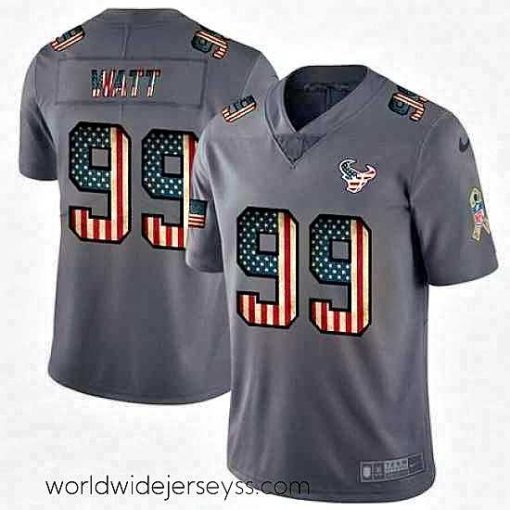 Exquisitely designed Nike Texans 99 J J  Watt 2019 Salute To Service USA Flag Fashion Limited Jersey