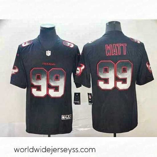 Finely crafted Nike Texans 99 J J  Watt Black Arch Smoke Vapor Untouchable Limited Jersey