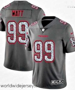 Exquisitely designed Nike Texans 99 J J  Watt Gray Camo Vapor Untouchable Limited Jersey