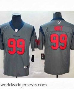 Marvelously styled Nike Texans 99 J.J. Watt Gray Inverted Legend Limited Jersey
