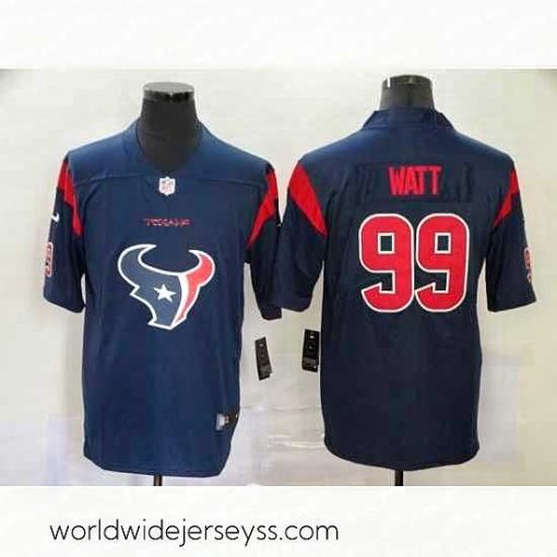 Superbly made Nike Texans 99 J.J. Watt Navy Team Big Logo Color Rush Limited Jersey