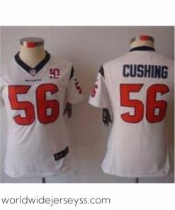 Exceptionally fashioned Nike Houston Texans #56 Brian Cushing white NFL Jerseys W 10th Patch