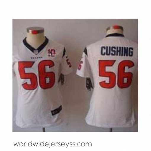Exceptionally fashioned Nike Houston Texans #56 Brian Cushing white NFL Jerseys W 10th Patch