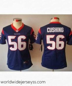 Finely crafted Nike Houston Texans #56 Cushing Blue [Women's NIKE LIMITED Jersey]