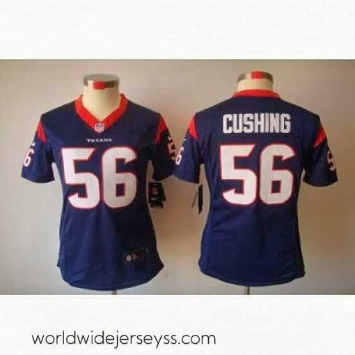 Finely crafted Nike Houston Texans #56 Cushing Blue [Women's NIKE LIMITED Jersey]