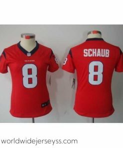Superbly made Nike Houston Texans #8 Schaub Red Color[NIKE LIMITED Jersey]