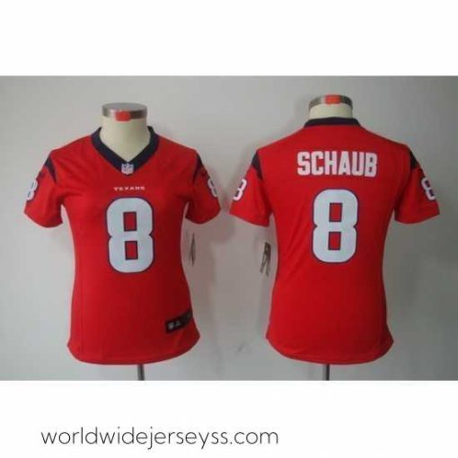 Superbly made Nike Houston Texans #8 Schaub Red Color[NIKE LIMITED Jersey]
