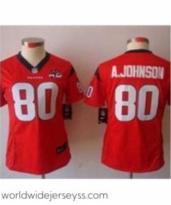 Superbly made Nike Houston Texans 80 Andre Johnson Red NFL Jerseys W 10th Patch
