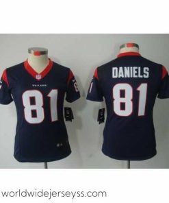 Finely crafted Nike Houston Texans #81 Daniels Blue Color[NIKE LIMITED Jersey]