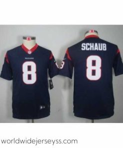 Exquisitely designed Nike Houston Texans #8 Schaub Blue Color[Limited Jerseys]