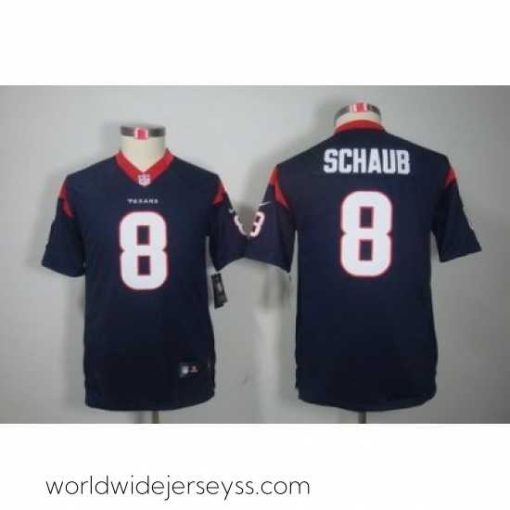 Exquisitely designed Nike Houston Texans #8 Schaub Blue Color[Limited Jerseys]