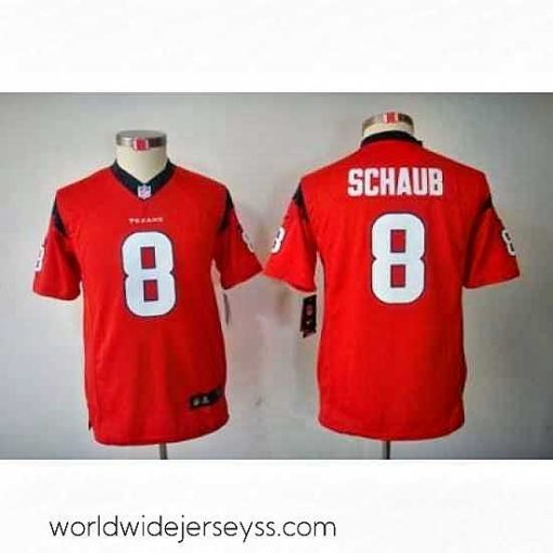 Exquisitely designed Nike Houston Texans #8 Schaub Red Color[Limited Jerseys]