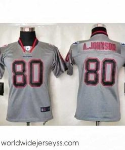 Exceptionally fashioned Nike Houston Texans #80 Andre Johnson Grey Jerseys(Lights Out Elite)