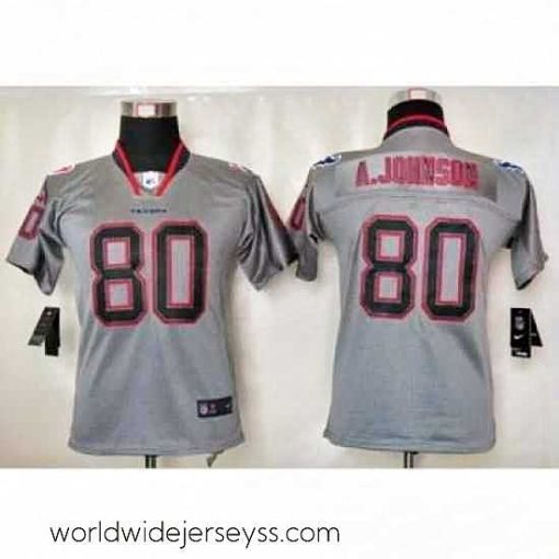 Exceptionally fashioned Nike Houston Texans #80 Andre Johnson Grey Jerseys(Lights Out Elite)