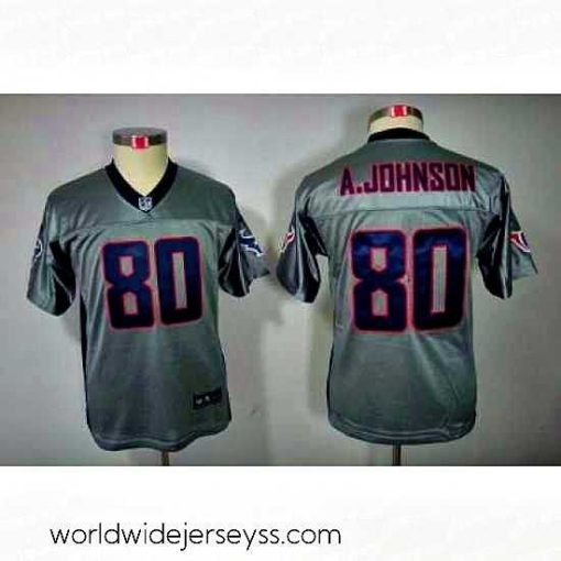 Exceptionally fashioned Nike Houston Texans #80 Andre Johnson[Grey Shadow Elite Jerseys]