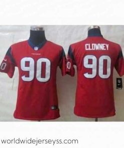 Superbly made Nike jerseys houston texans #90 clowney red[clowney]