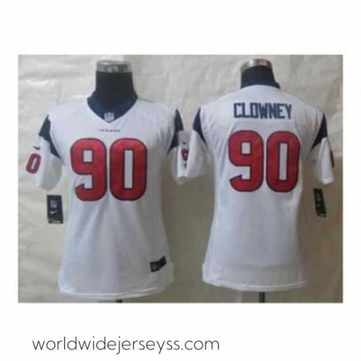 Superbly made Nike jerseys houston texans #90 clowney white[clowney]