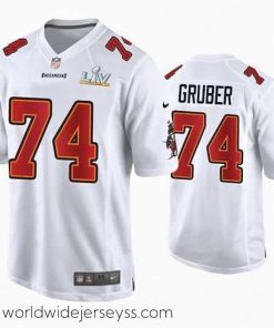 Superbly made Paul Gruber Buccaneers White Super Bowl Lv Game Fashion Jersey