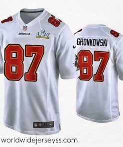 Exquisitely designed Rob Gronkowski Buccaneers White Super Bowl Lv Game Fashion Jersey