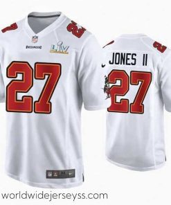 Exquisitely designed Ronald Jones Ii Buccaneers White Super Bowl Lv Game Fashion Jersey