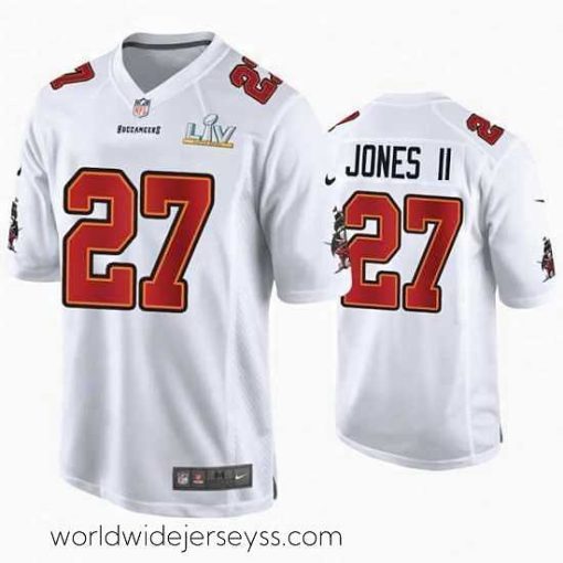 Exquisitely designed Ronald Jones Ii Buccaneers White Super Bowl Lv Game Fashion Jersey