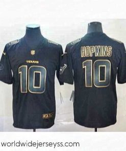 Superbly made Texans 10 DeAndre Hopkins Black Gold Vapor Untouchable Limited Jersey