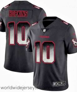 Exquisitely designed Texans 10 DeAndre Hopkins Black Stitched Football Vapor Untouchable Limited Smoke Fashion Jersey