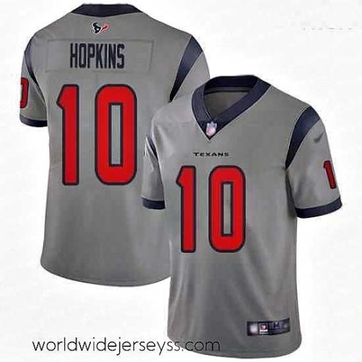 Exceptionally fashioned Texans 10 DeAndre Hopkins Gray Stitched Football Limited Inverted Legend Jersey