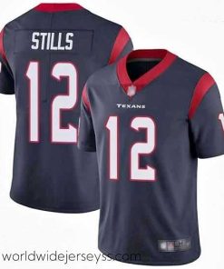 Finely crafted Texans 12 Kenny Stills Navy Blue Team Color Stitched Football Vapor Untouchable Limited Jersey